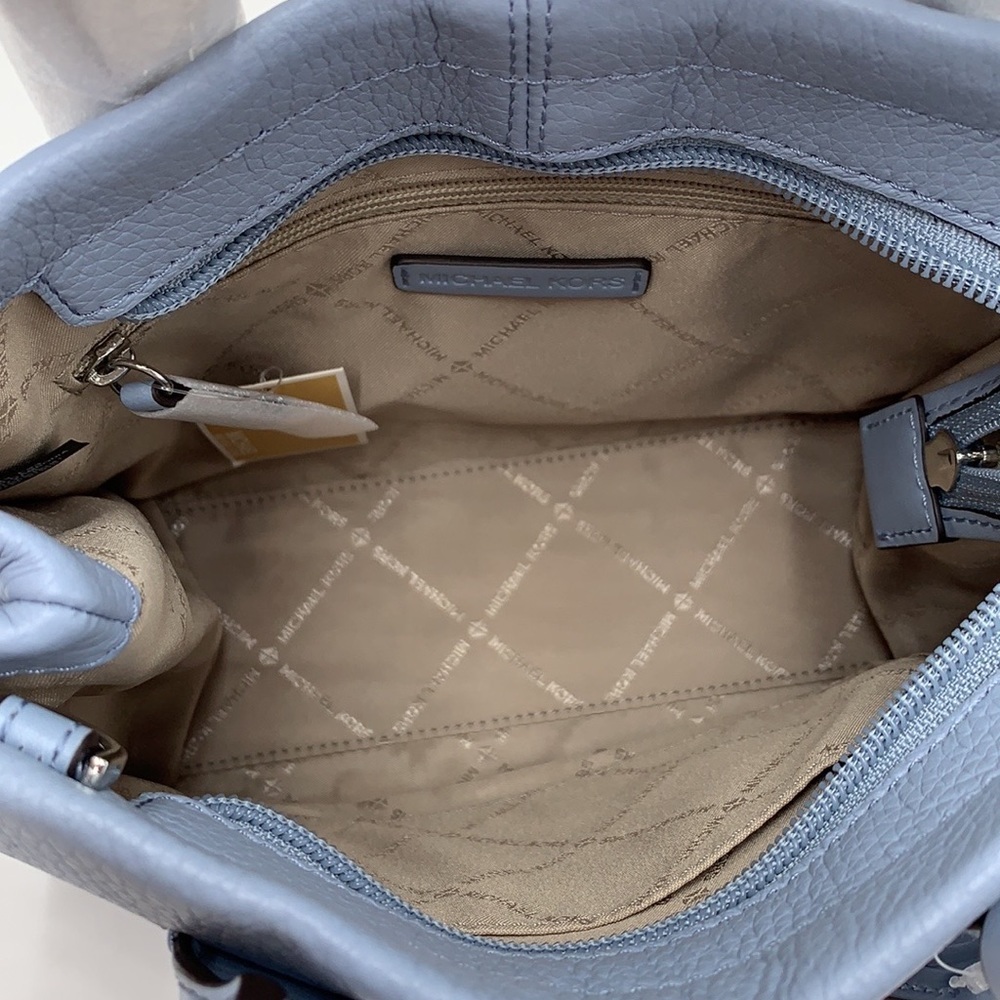 MICHAEL KORS Mirella Small Shopper TZ XBody Pebbled Leather Crossbody
Pale Blue - Picture 12 of 16